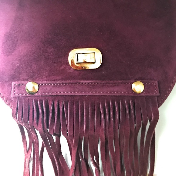 100% Suede Fringe Bag - NWOT - Picture 5 of 8